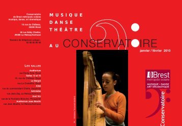 Musique, danse, théâtre au Conservatoire - Brest métropole océane