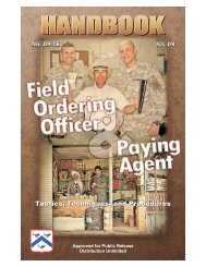 Field Ordering Officer and Paying Agent Handbook - US Army ...