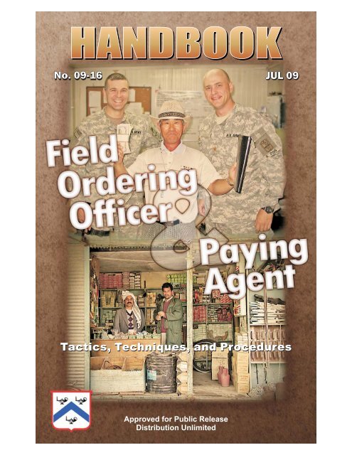 Field Ordering Officer and Paying Agent Handbook - US Army ...