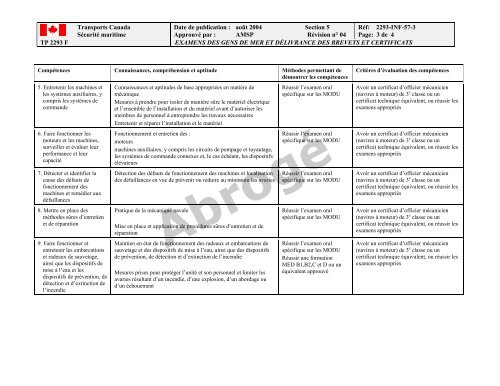 TP 2293F EXAMENS DES GENS DE MER ET ... - Transport Canada