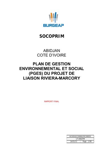 La première mise à jour du rapport EIES (juin 2009), a été - MIGA