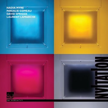 nadia myre magalie comeau david spriggs laurent lamarche - Art Mûr