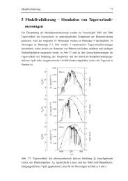 5 Modellvalidierung – Simulation von Tagesverlaufs- messungen