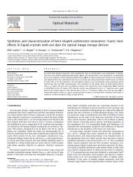 Synthesis and characterization of bent-shaped azobenzene ...