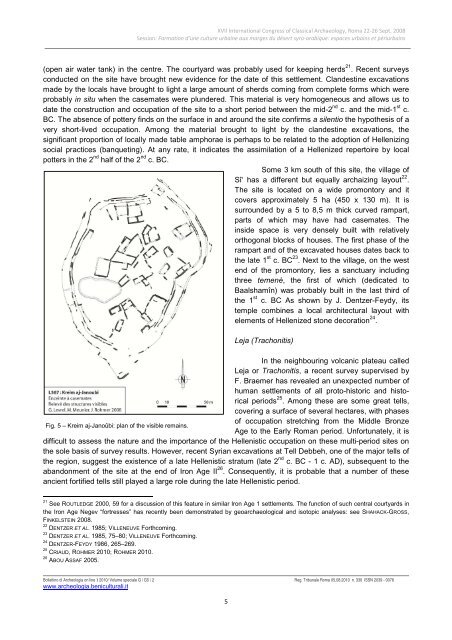 Late Hellenistic Settlements in Hawrān (Southern Syria). Survival of ...