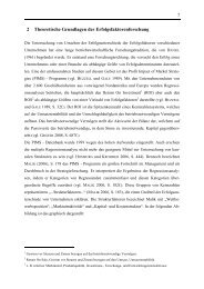 2 Theoretische Grundlagen der Erfolgsfaktorenforschung