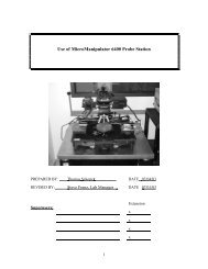 Use of MicroManipulator 6400 Probe Station - Login | Nanolab, UCLA