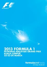 2013 formula one petronas malaysia grand prix