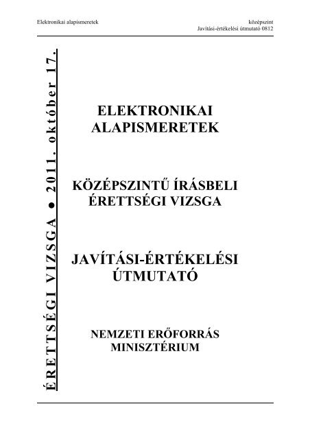 Elektronikai alapismeretek 2