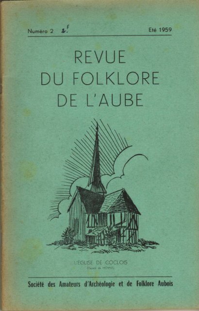 Folklore de l'Aube N°2 - Folklore de Champagne