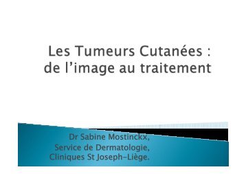 Dr Sabine MOSTINCKX, dermatologue - CHC