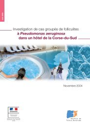 Investigation de cas groupés de folliculites à Pseudomonas ...