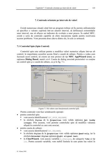 7. Controale orientate pe intervale de valori Există numeroase ...