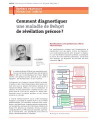 Comment diagnostiquer une maladie de Behçet de révélation précoce