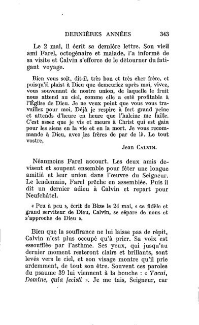 Calvin / Jean Moura et Paul Louvet. 1931. - Bible et Rencontres