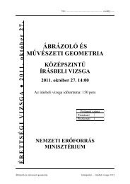 ÁBRÁZOLÓ ÉS MŰVÉSZETI GEOMETRIA