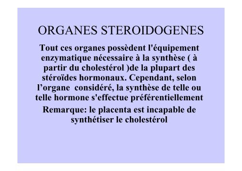 Hormones steroides - Médecine Algérie