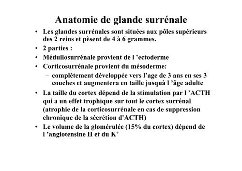 Hormones steroides - Médecine Algérie