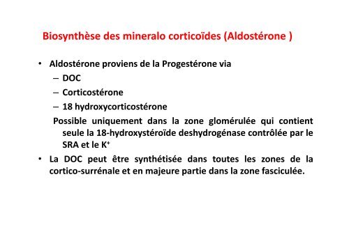 Hormones steroides - Médecine Algérie