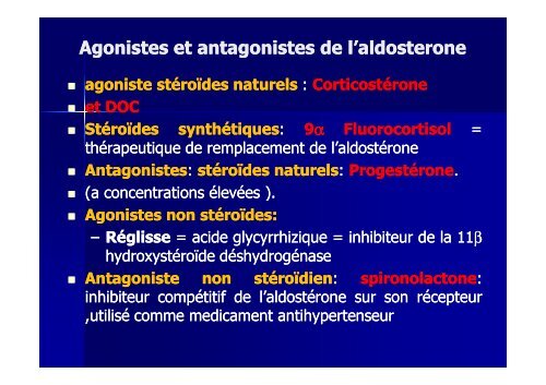 Hormones steroides - Médecine Algérie