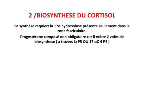 Hormones steroides - Médecine Algérie