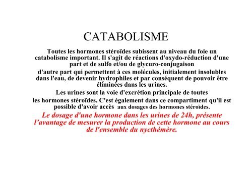 Hormones steroides - Médecine Algérie