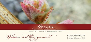 FLASCHENPOST - Weingut Janson