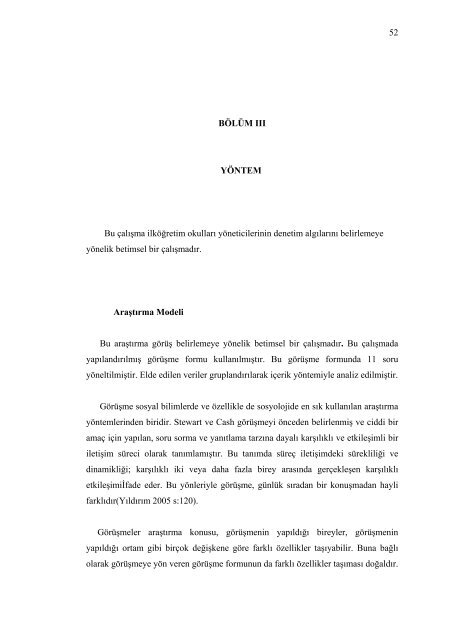 ilköğretim kurumlarındaki yöneticilerin denetleme faaliyetlerine