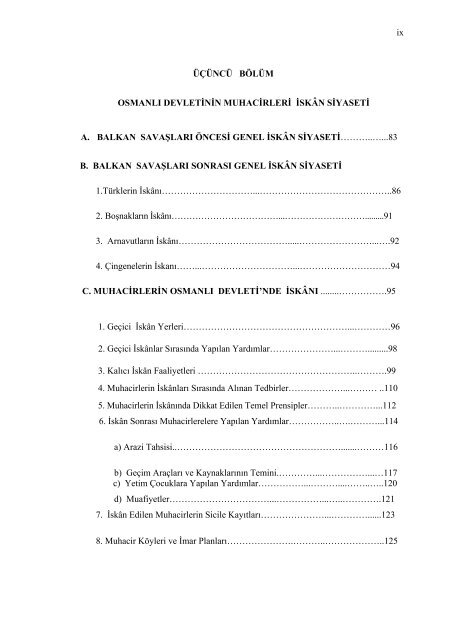 Balkan Savaşları Sonrası Rumeli'den Türk Göçleri ve Osmanlı