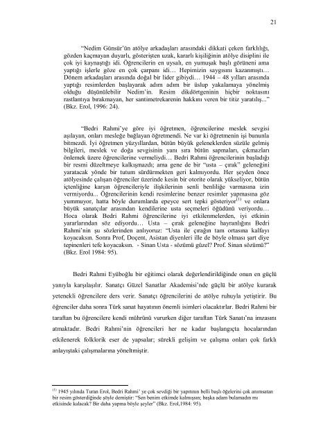 1 1. GİRİŞ 1.1 Problem Gerçekçi sanatçılar, yeni oluşan ile yok olup ...