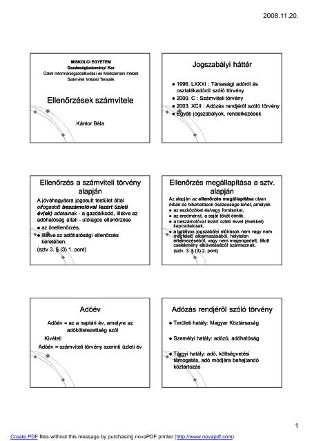 Számviteli törvény pdf