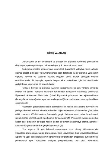 GİRİŞ ve AMAÇ