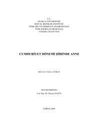 CUMHURİYET DÖNEMİ ŞİİRİNDE ANNE