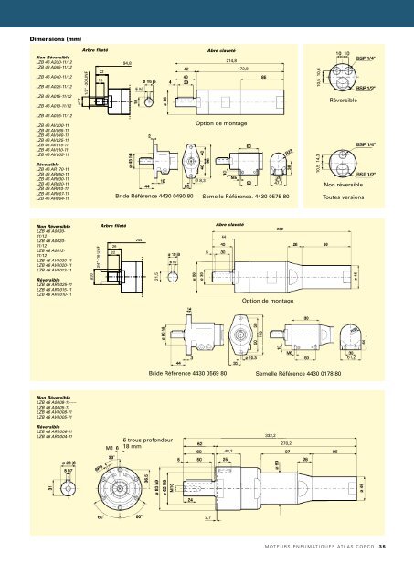 Moteurs pneumatiques Atlas Copco