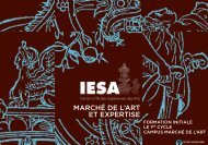 MARCHé DE L'ART ET EXPERTISE - IESA