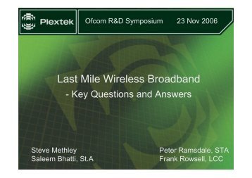 Last Mile Wireless Broadband - Back to Home Page