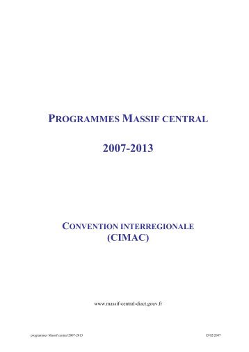 cim massif central - Datar