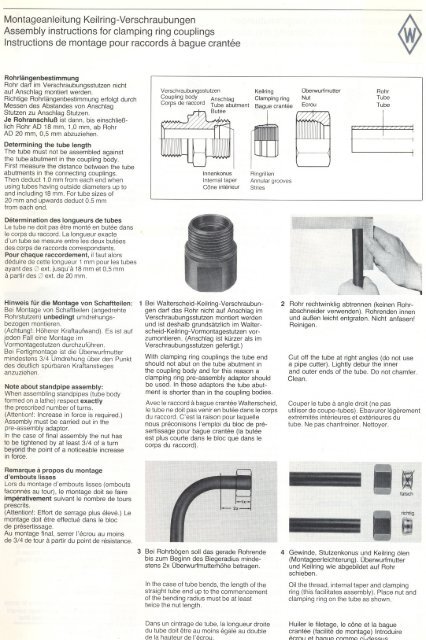 Montageanleitung Keilring-Verschraubungen Assembly instructions ...