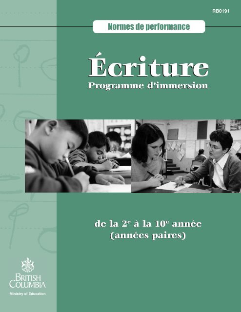 Écriture - Education