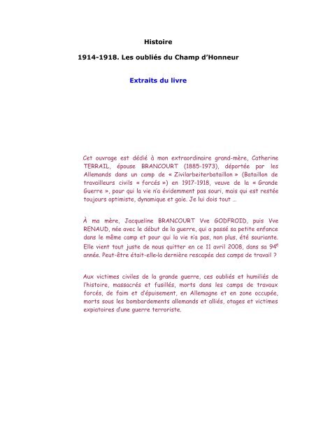 Extraits Du Livre Accueil