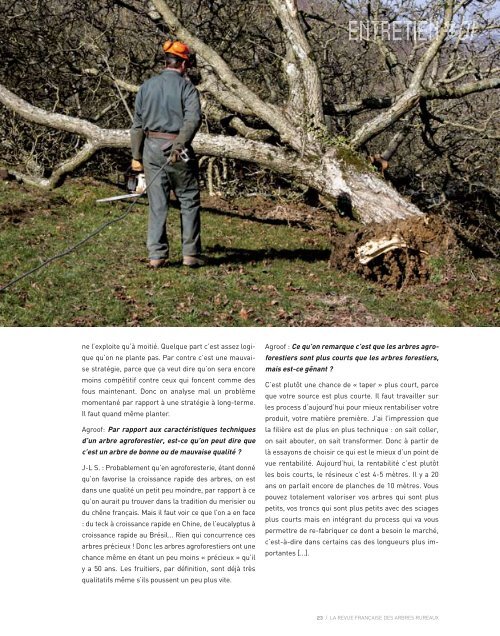 Agroforesteries n° 1 - Association Française d'Agroforesterie