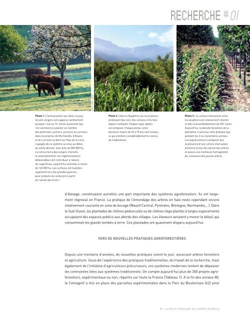 Agroforesteries n° 1 - Association Française d'Agroforesterie