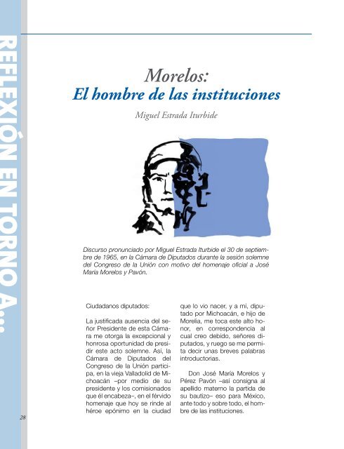 Morelos: el hombre de las instituciones