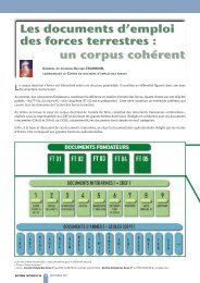 un corpus cohérent - Le Centre de Doctrine d'Emploi des Forces