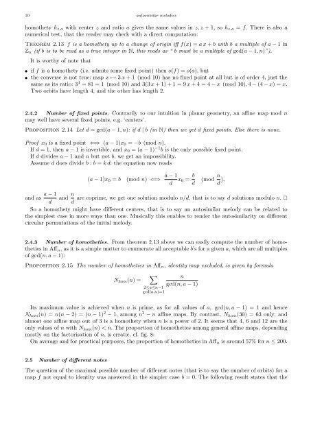 Emmanuel Amiot Modèles algébriques et algorithmes pour la ...