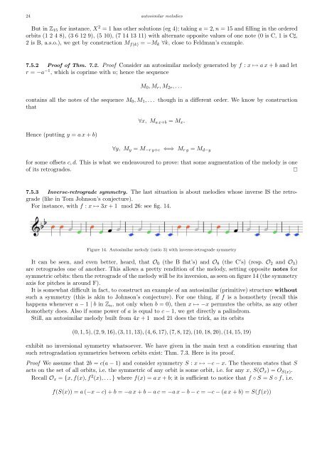 Emmanuel Amiot Modèles algébriques et algorithmes pour la ...