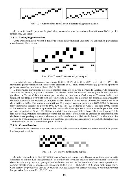 Emmanuel Amiot Modèles algébriques et algorithmes pour la ...