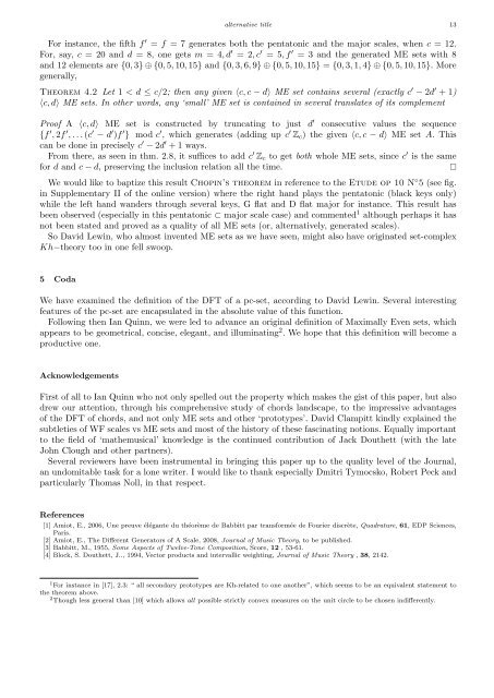 Emmanuel Amiot Modèles algébriques et algorithmes pour la ...