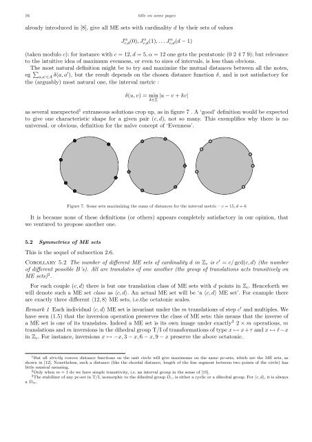 Emmanuel Amiot Modèles algébriques et algorithmes pour la ...