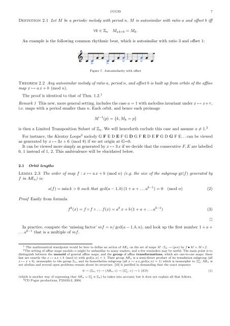 Emmanuel Amiot Modèles algébriques et algorithmes pour la ...